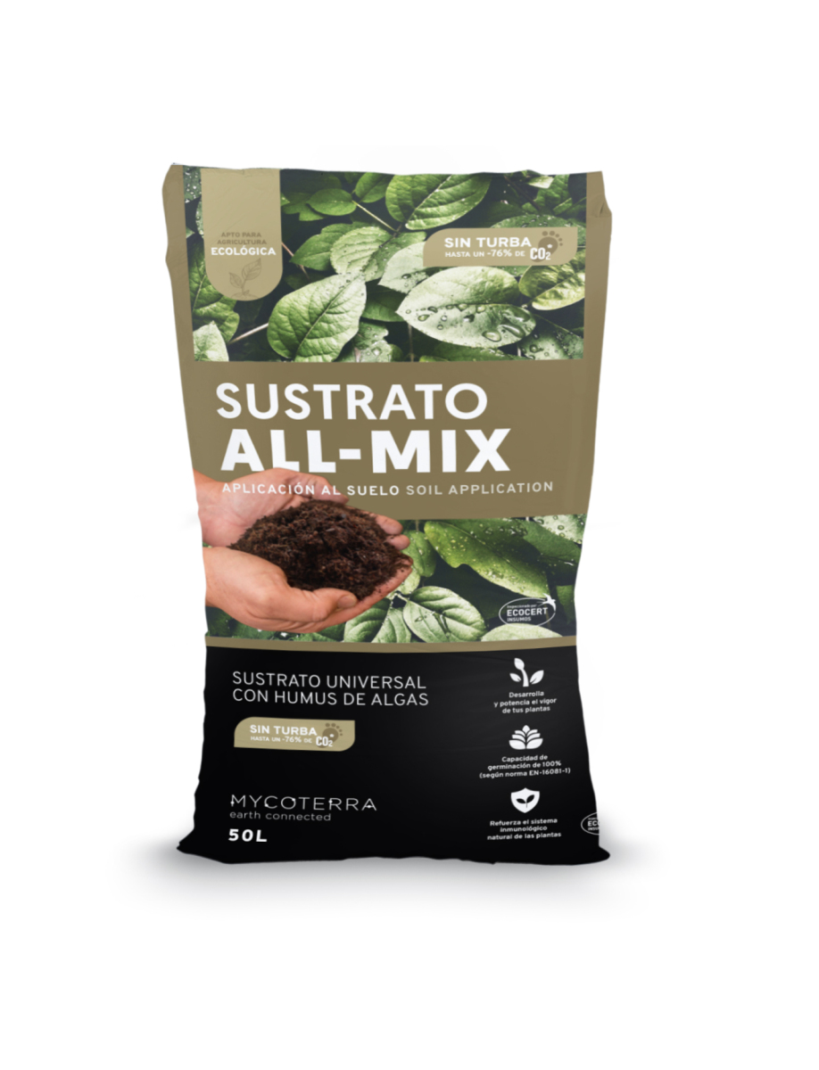 Sustrato all-mix 50 l mycoterra