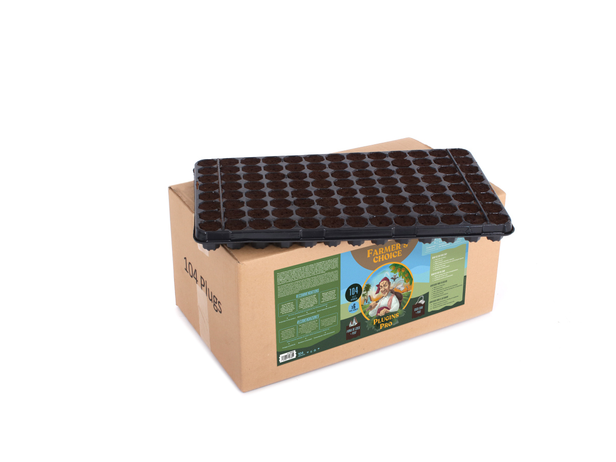 Bioplugs wet tray 104 alv (6 uds) farmers´s choice