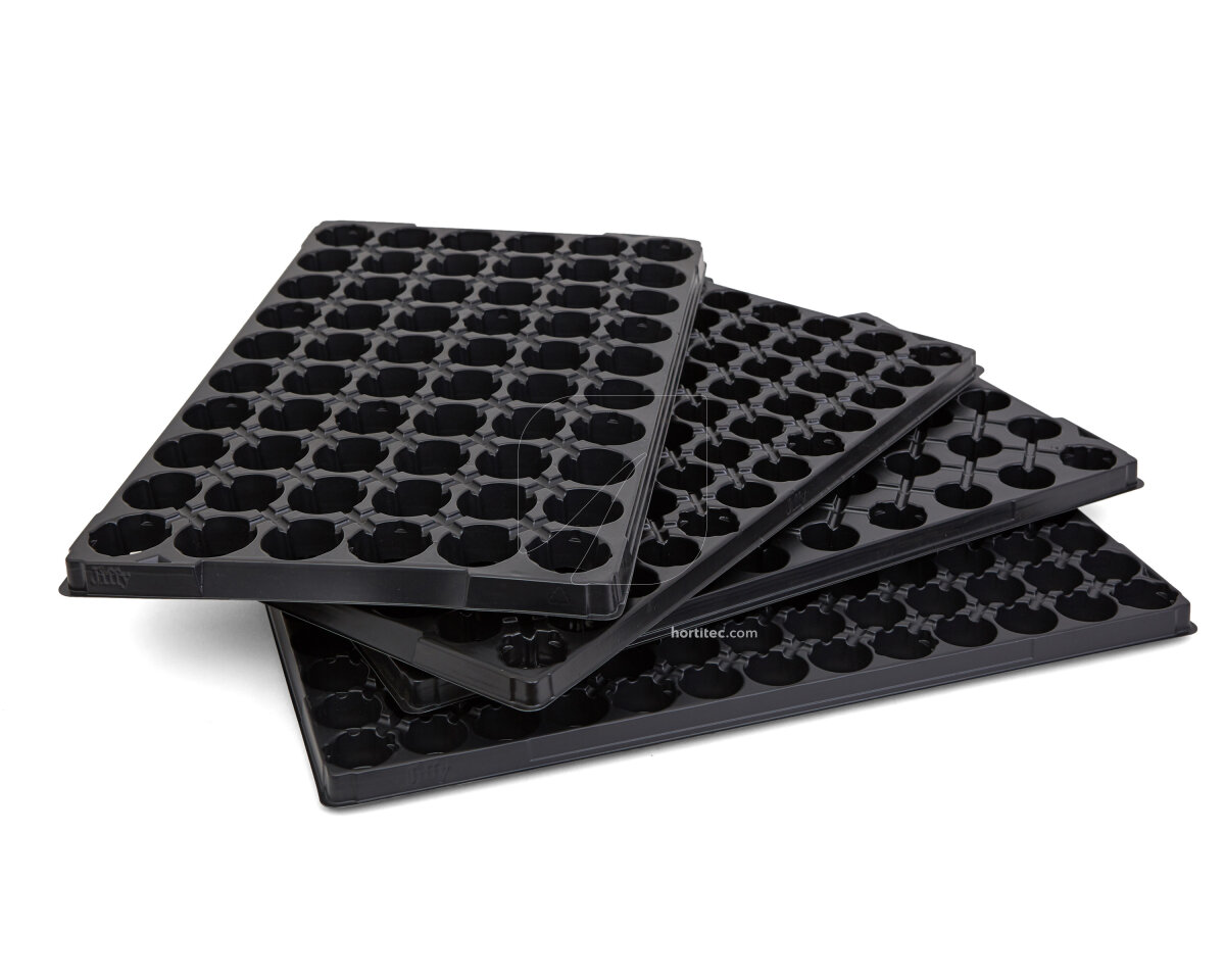 Bandeja plastico vacia (33 mm) 84 alv (1 u) jiffy