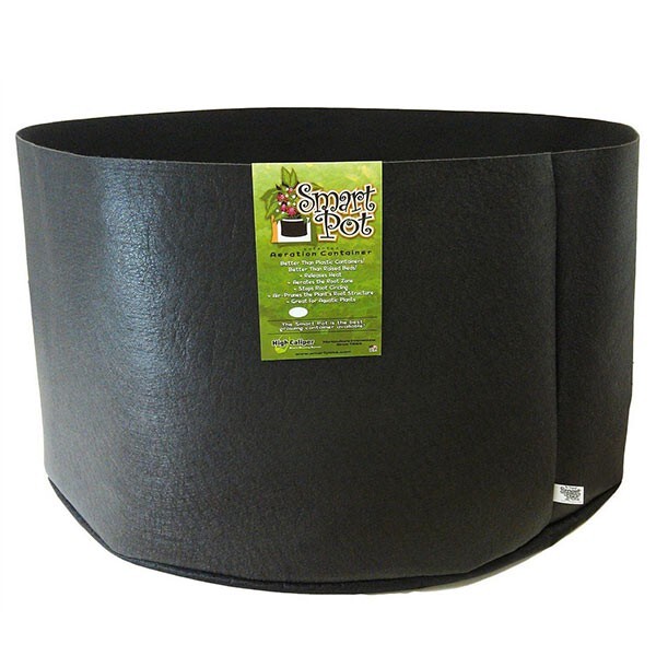 Maceta smart pot negro 122 l 30 gal