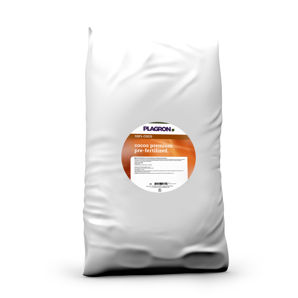 Sustrato coco premium pre-fertilizado 50 l plagron