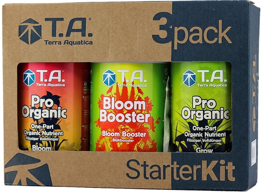 3 pack pro organic bloom booster terra aquatica