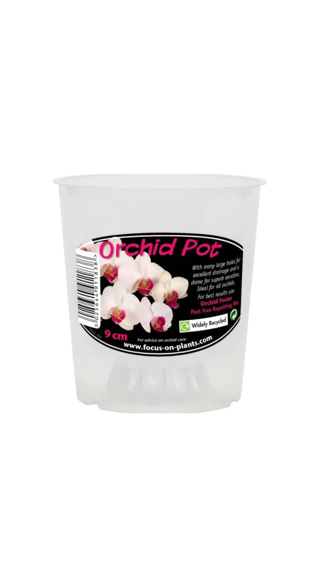 Clear 9cm orchid pots