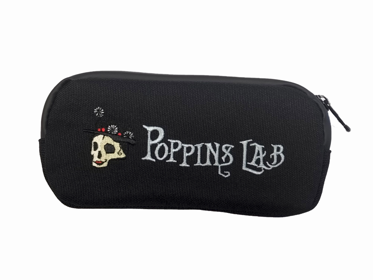 Monedero anti-olor pocket 17,5x8x2cm poppins lab (negro)