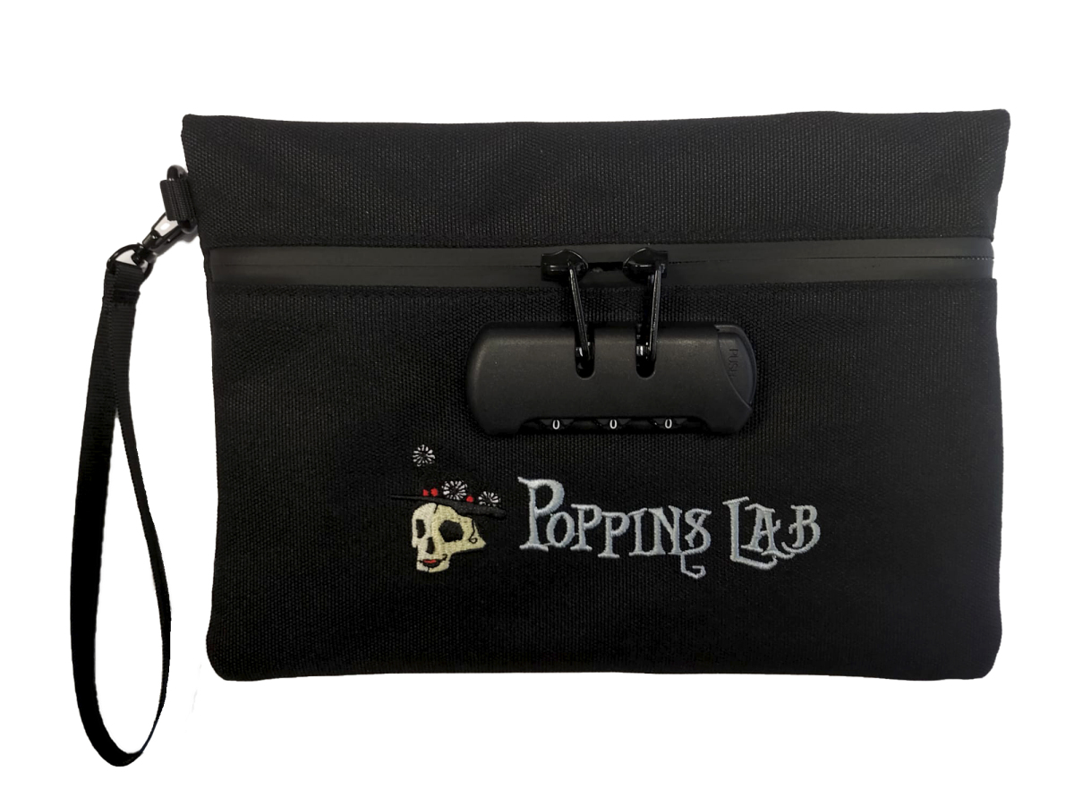 Neceser anti-olor lock 25x17cm poppins lab (negro)